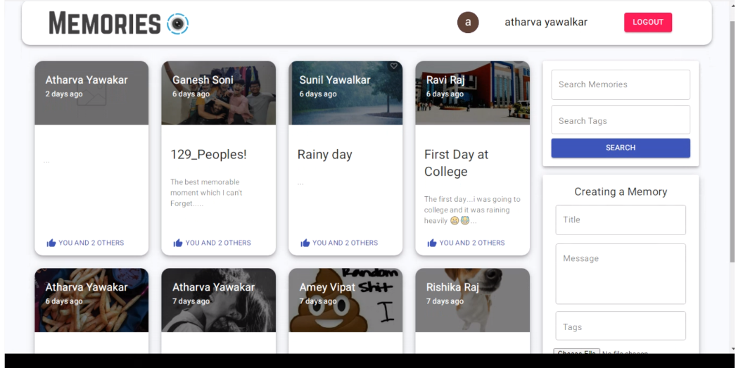 Memories App